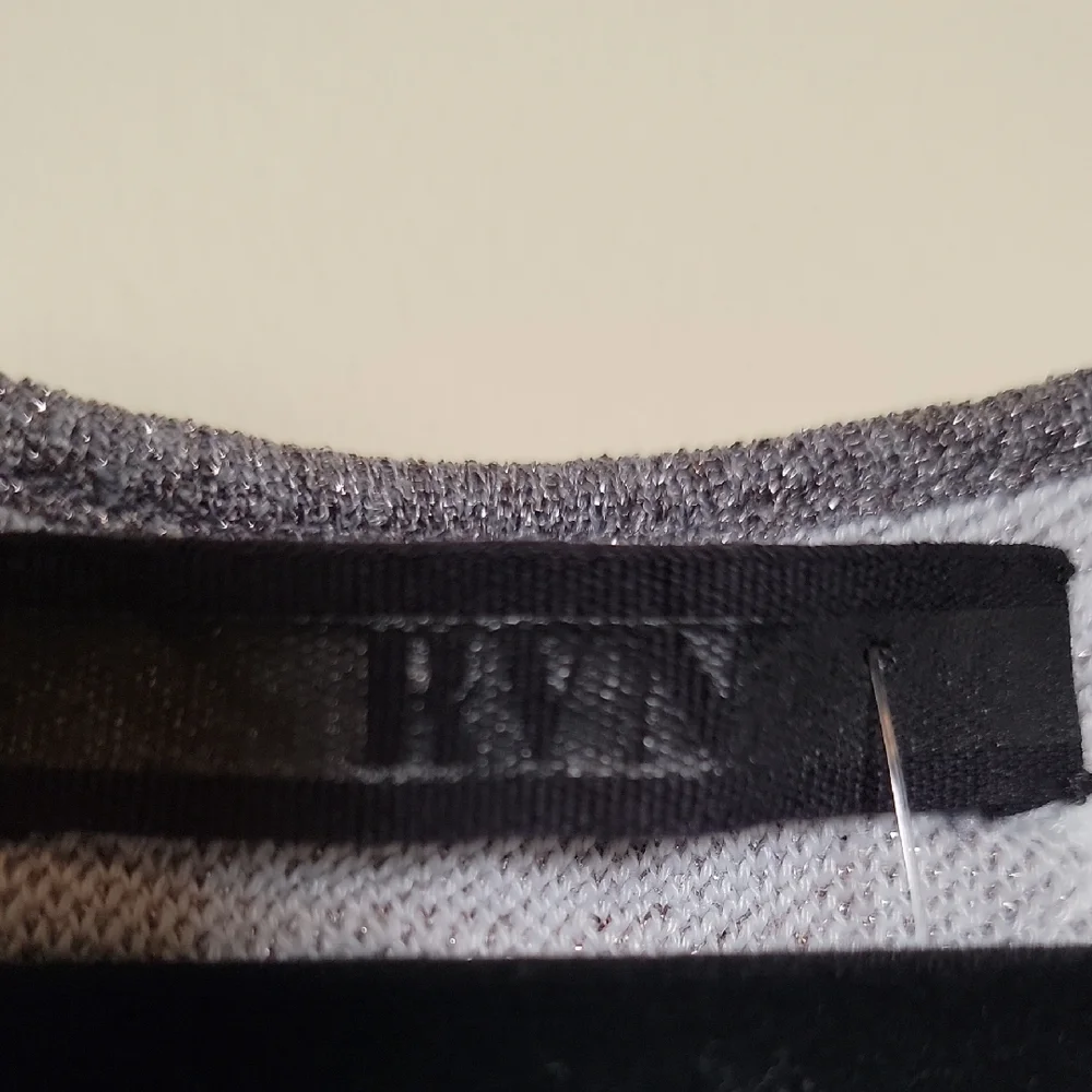 RVN Silver and White Sleeveless Bodycon Mini Dress - Picture 3 of 7